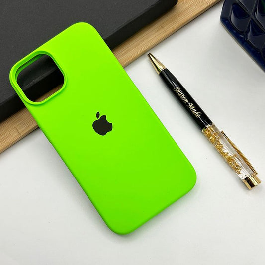 iPhone Original Liquid Silicone Phone Case (Neon Green)