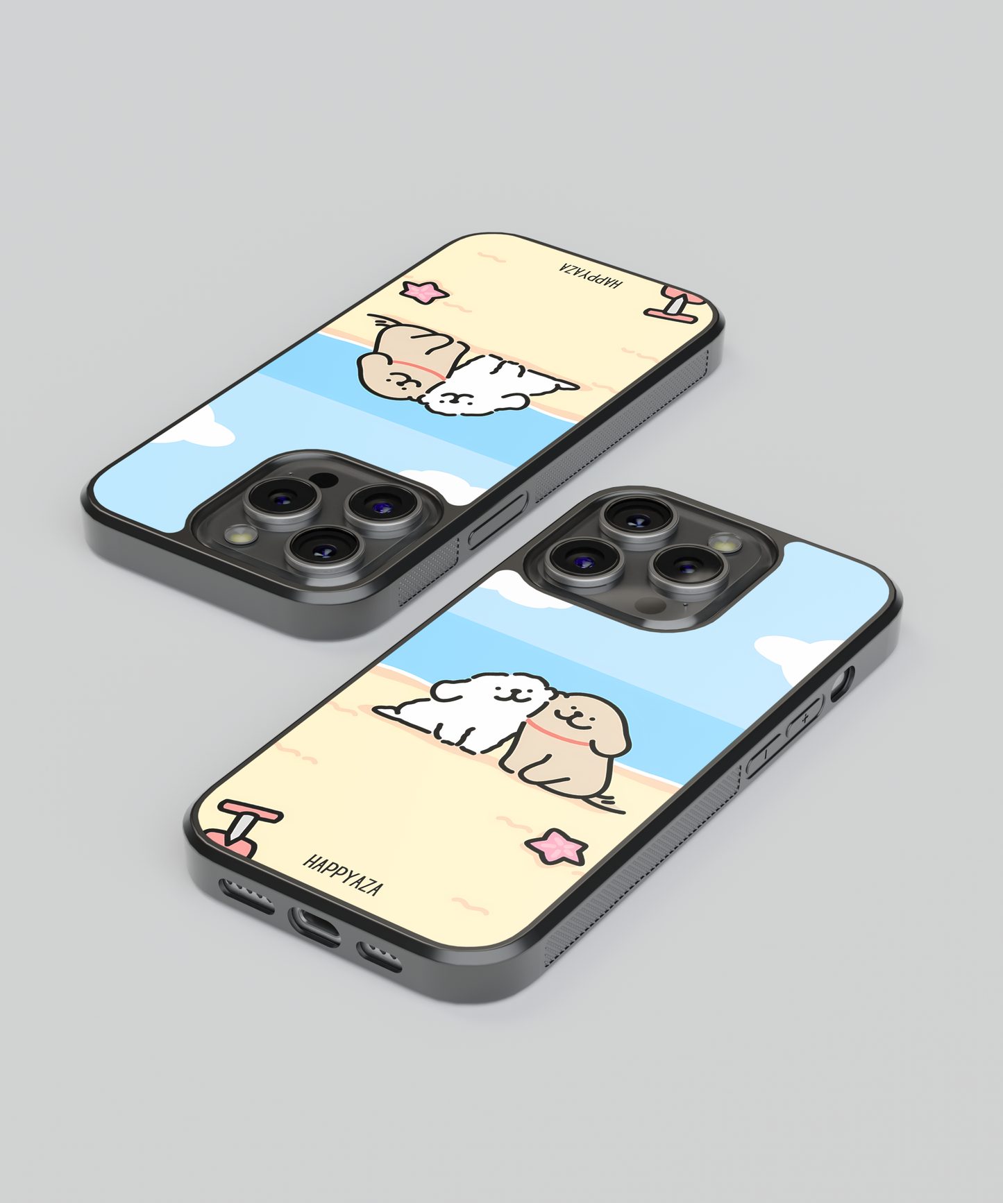 Miss Connie Lovely Puppy Couples Designer Phone Case