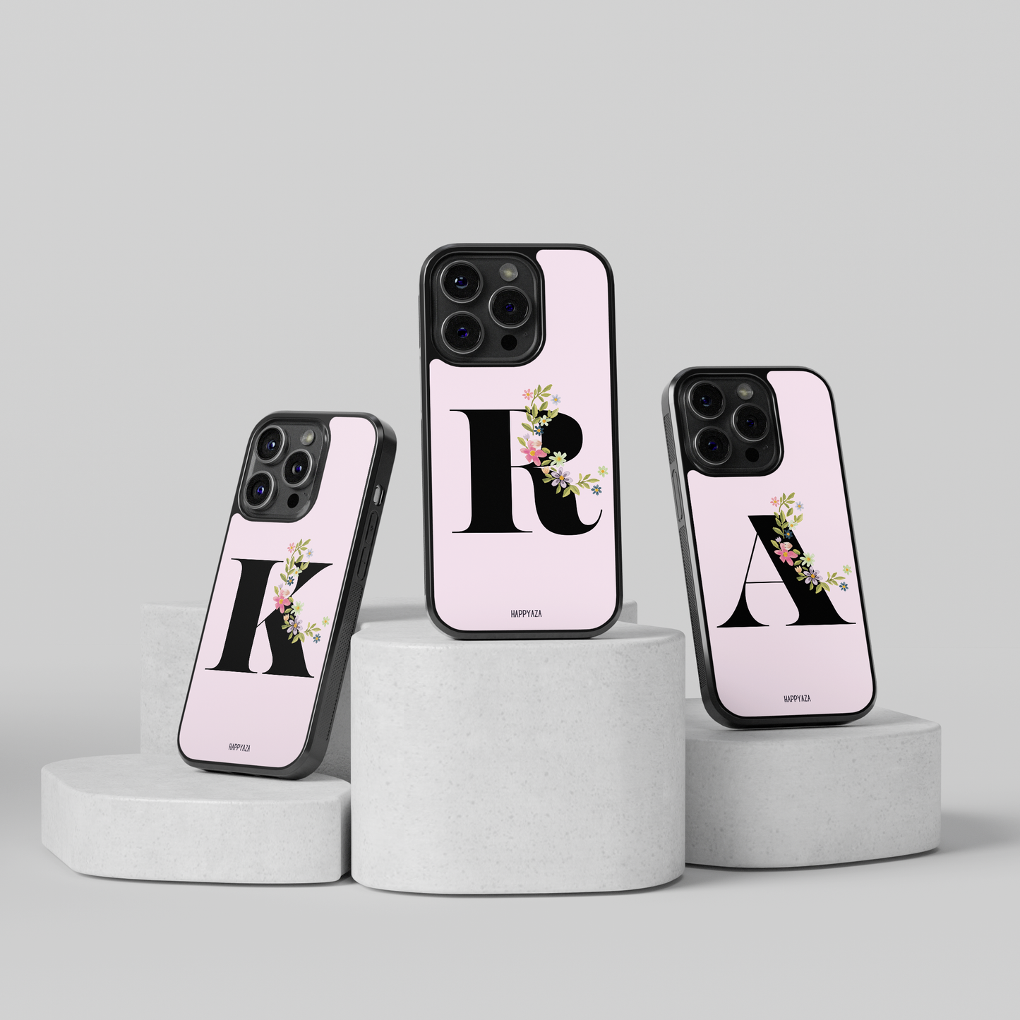 Alphabet Name With Flower Font  Designer Phone Case