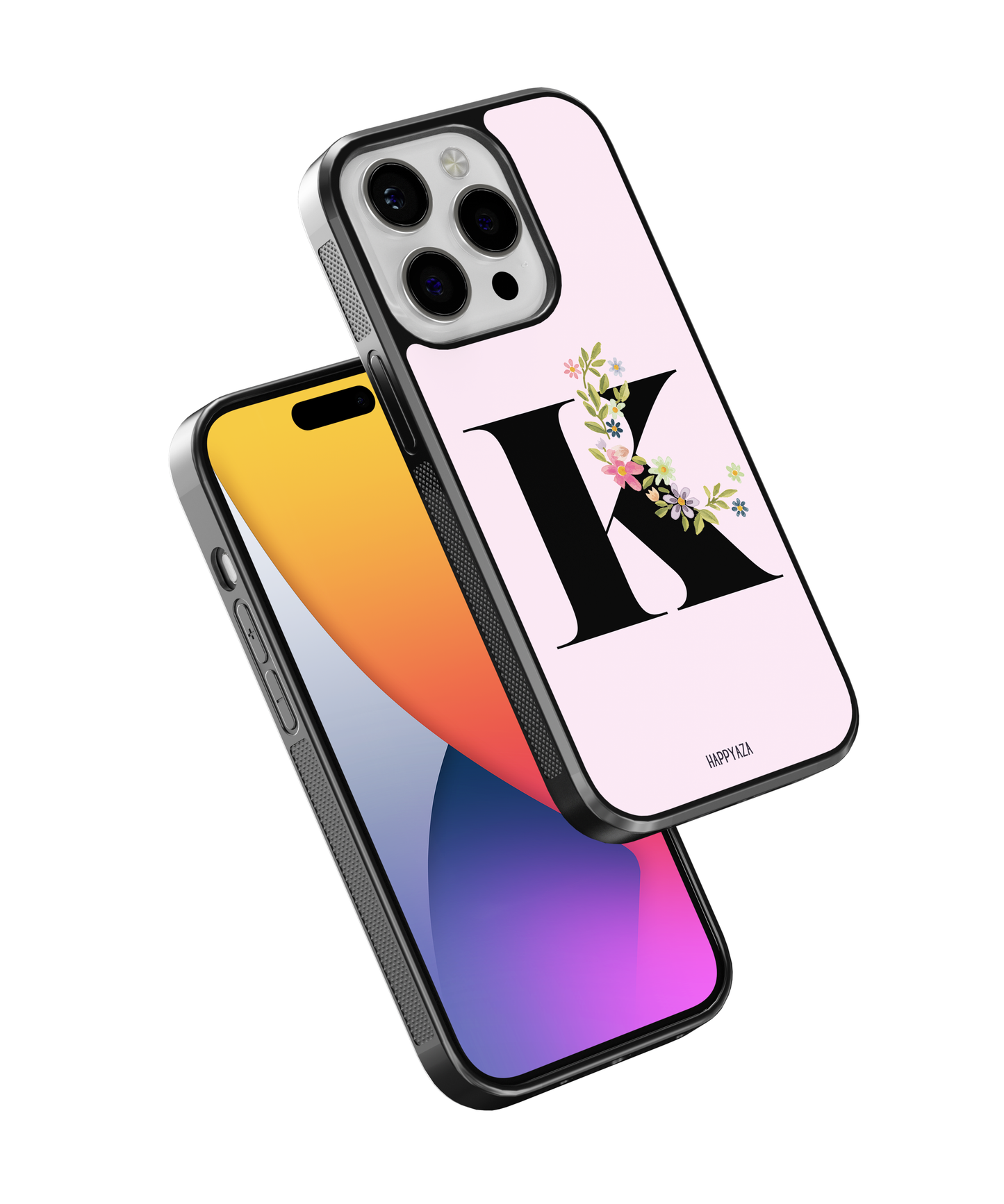 Alphabet Name With Flower Font  Designer Phone Case