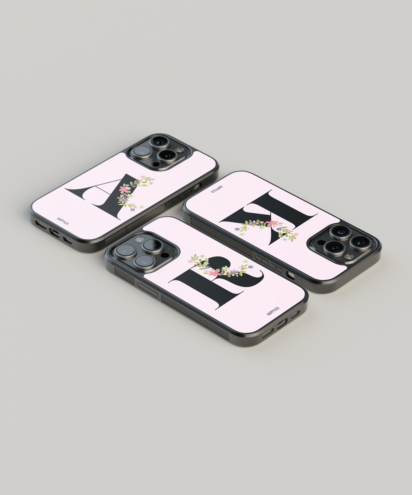 Alphabet Name With Flower Font  Designer Phone Case