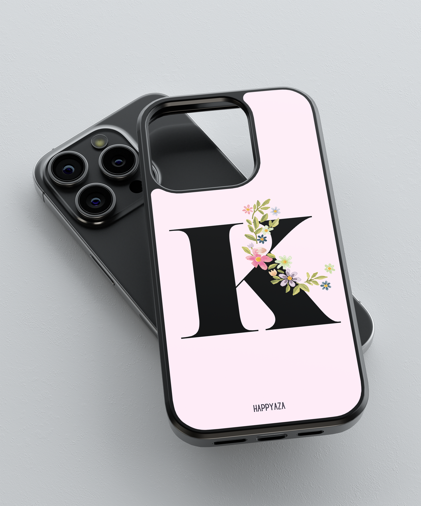 Alphabet Name With Flower Font  Designer Phone Case