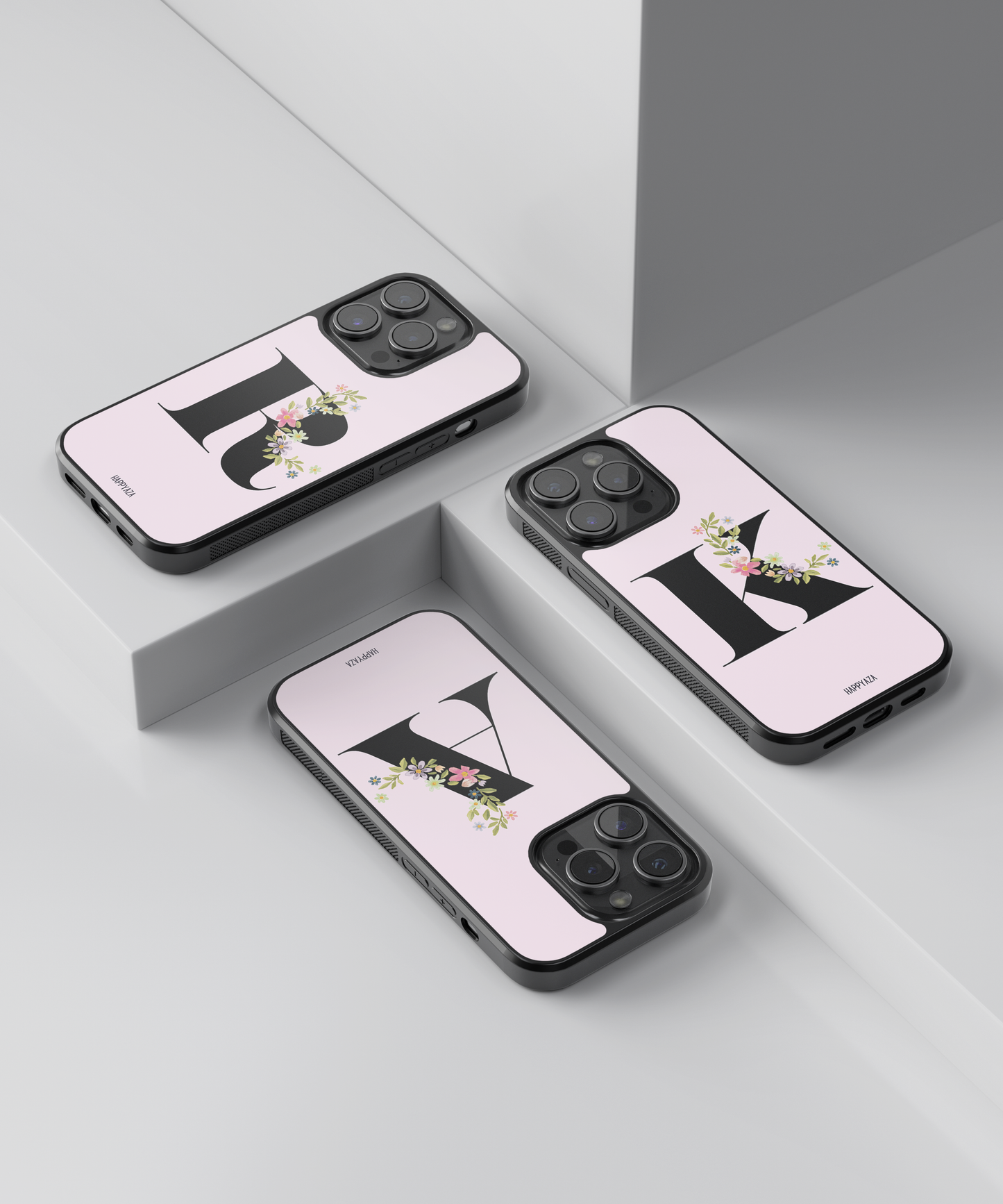 Alphabet Name With Flower Font  Designer Phone Case