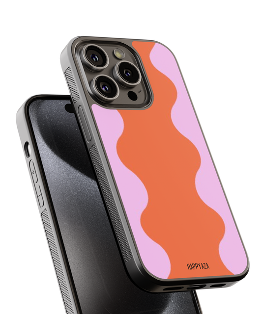 Orange & Pink Retro Abstract Designer Phone  Case