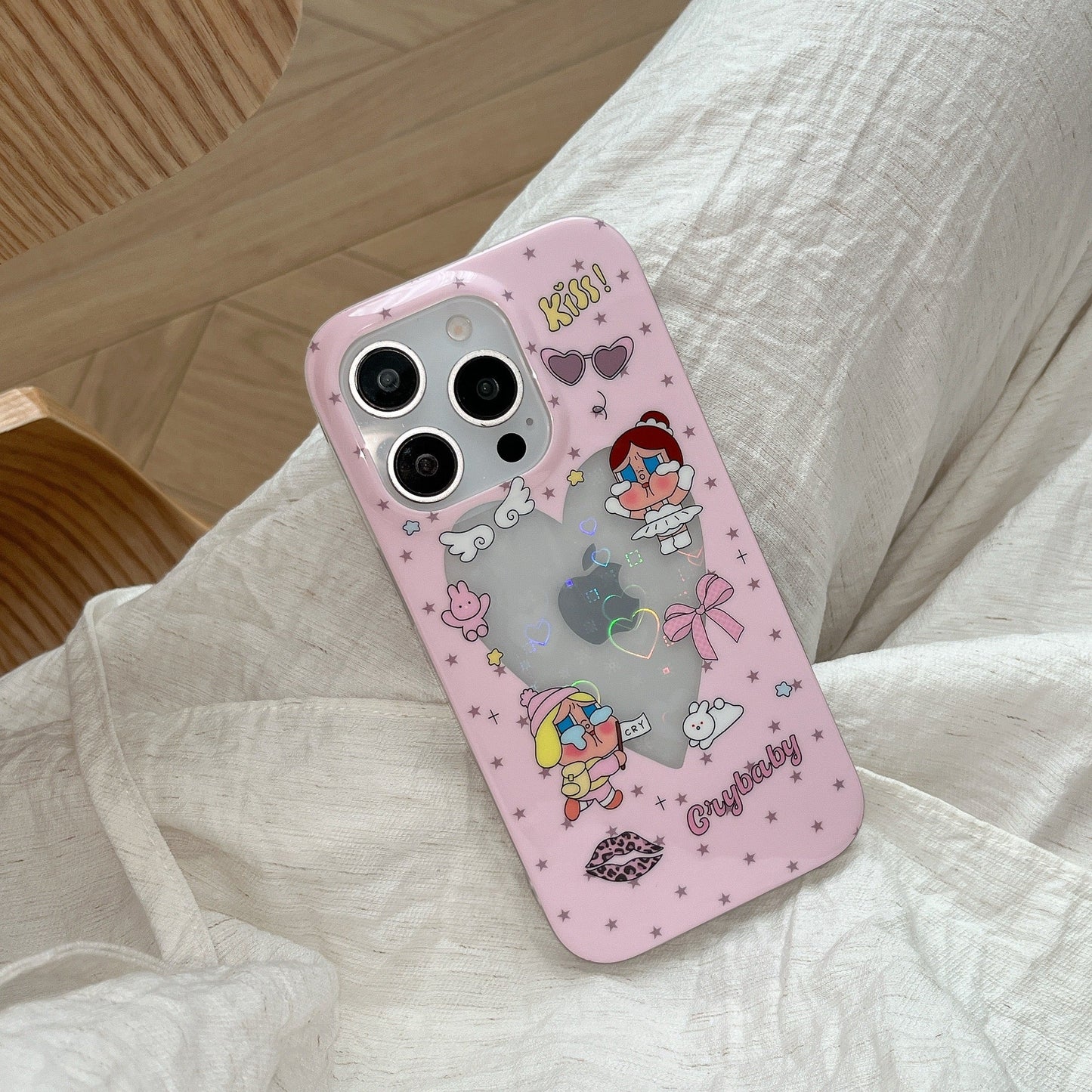 Crybaby Heart Pastel Pink Design Phone Case