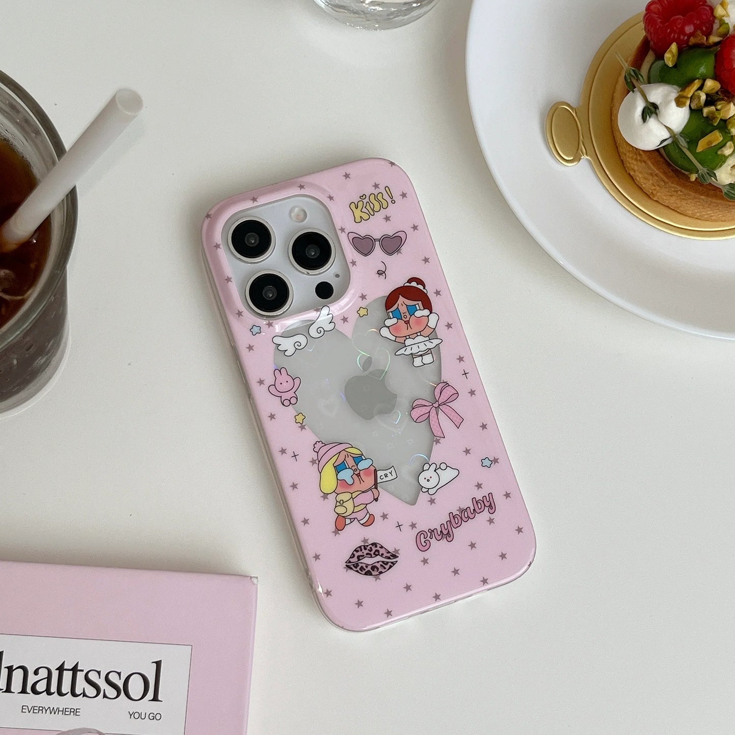 Crybaby Heart Pastel Pink Design Phone Case