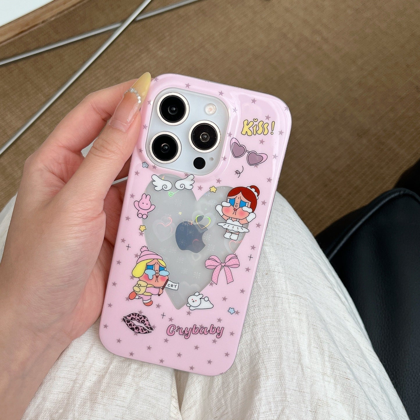 Crybaby Heart Pastel Pink Design Phone Case