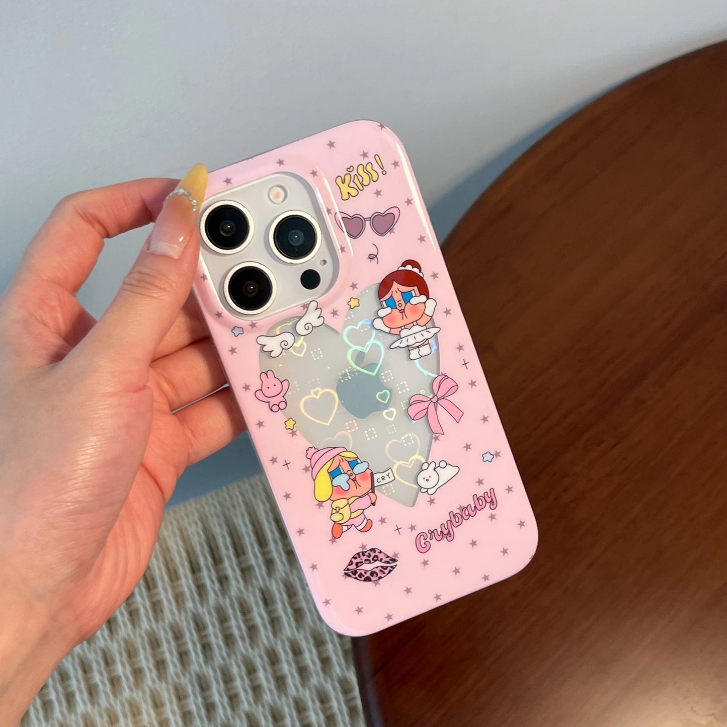 Crybaby Heart Pastel Pink Design Phone Case