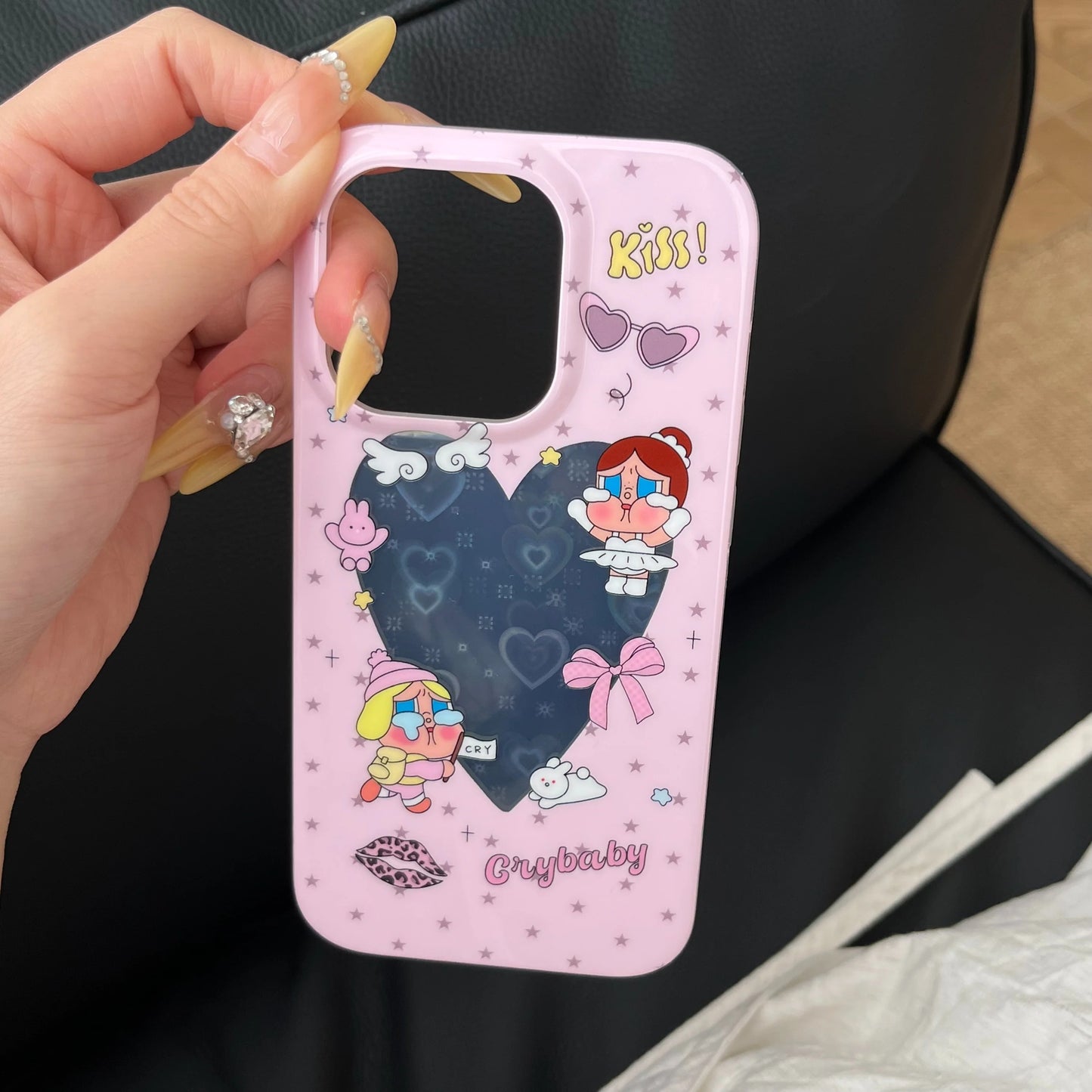 Crybaby Heart Pastel Pink Design Phone Case