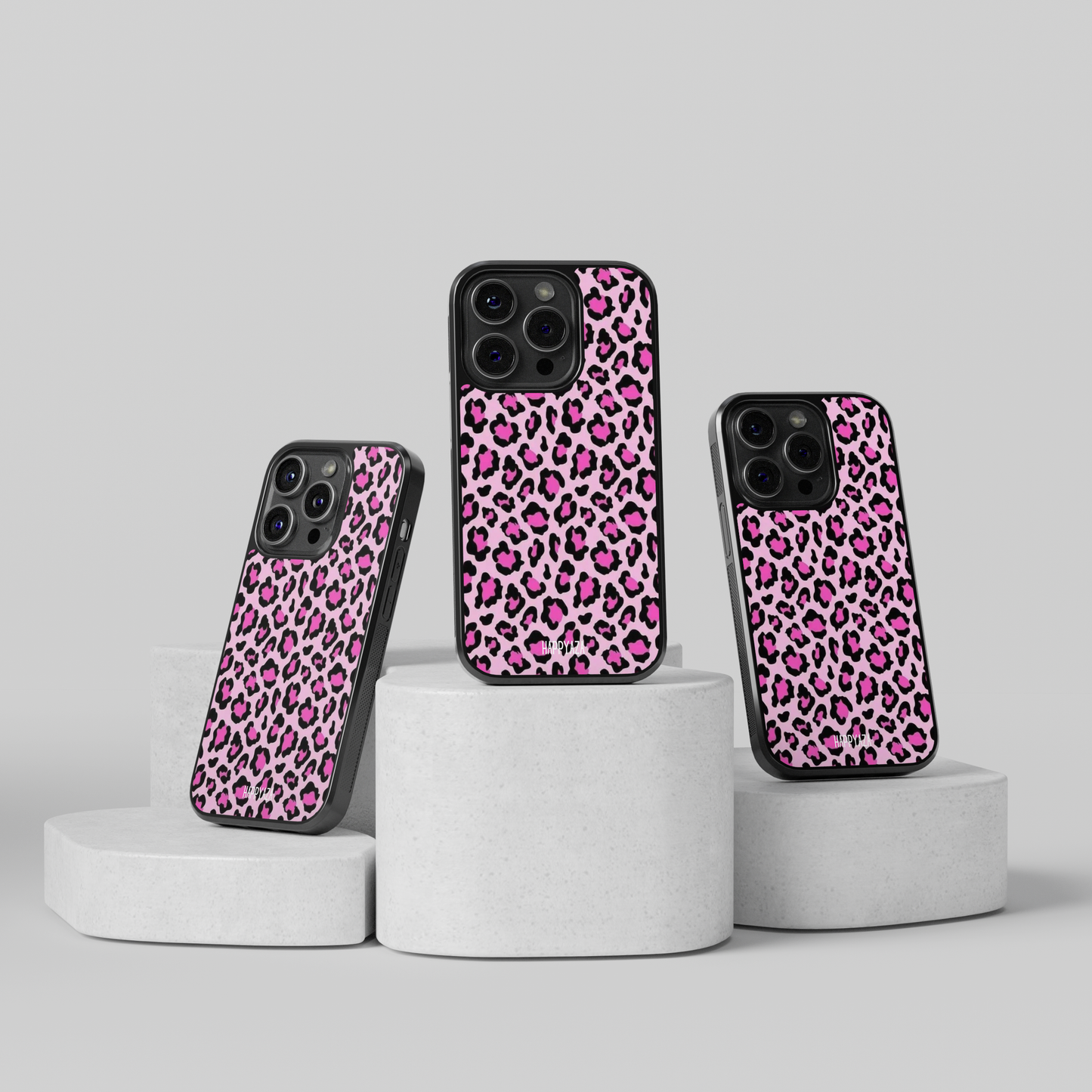 Pink Leopard Designer Phone Glass Case