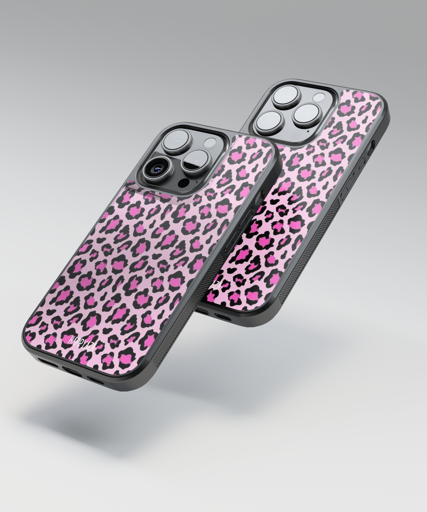 Pink Leopard Designer Phone Glass Case