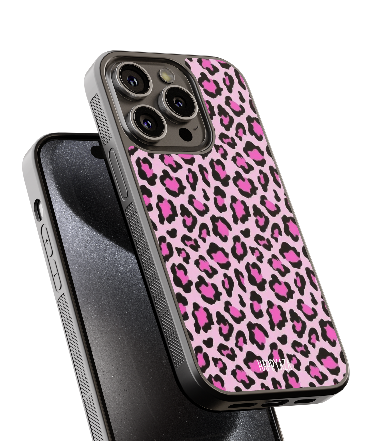 Pink Leopard Designer Phone Glass Case