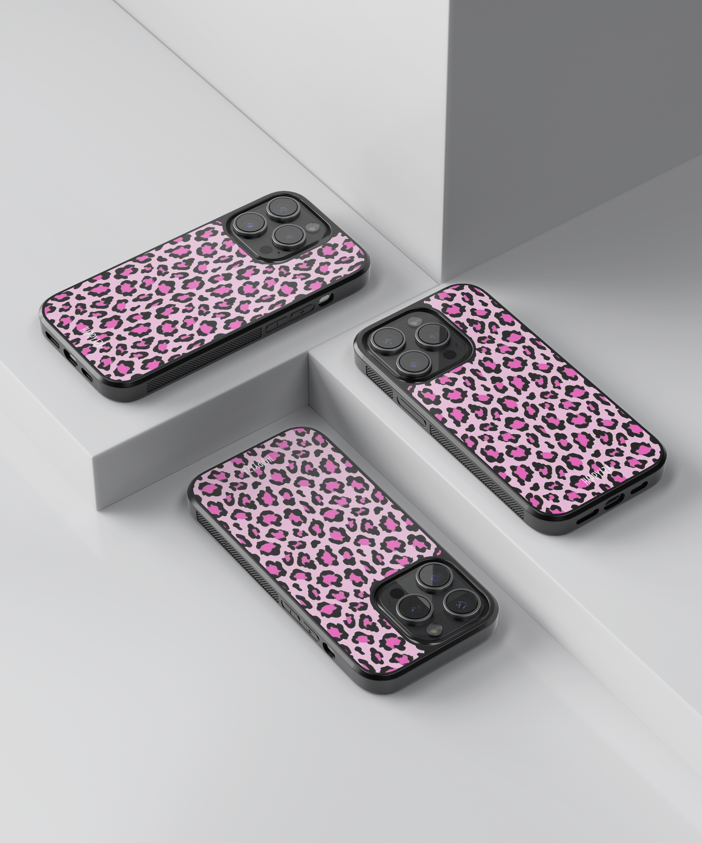 Pink Leopard Designer Phone Glass Case