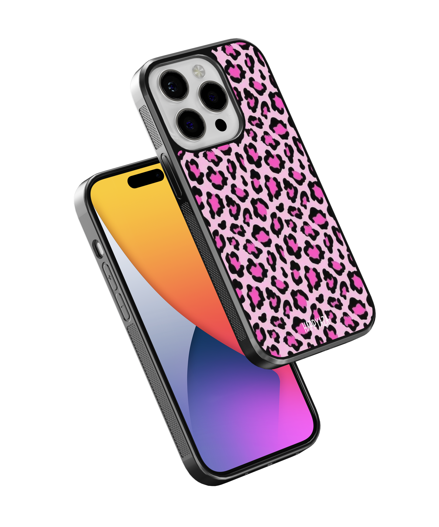 Pink Leopard Designer Phone Glass Case