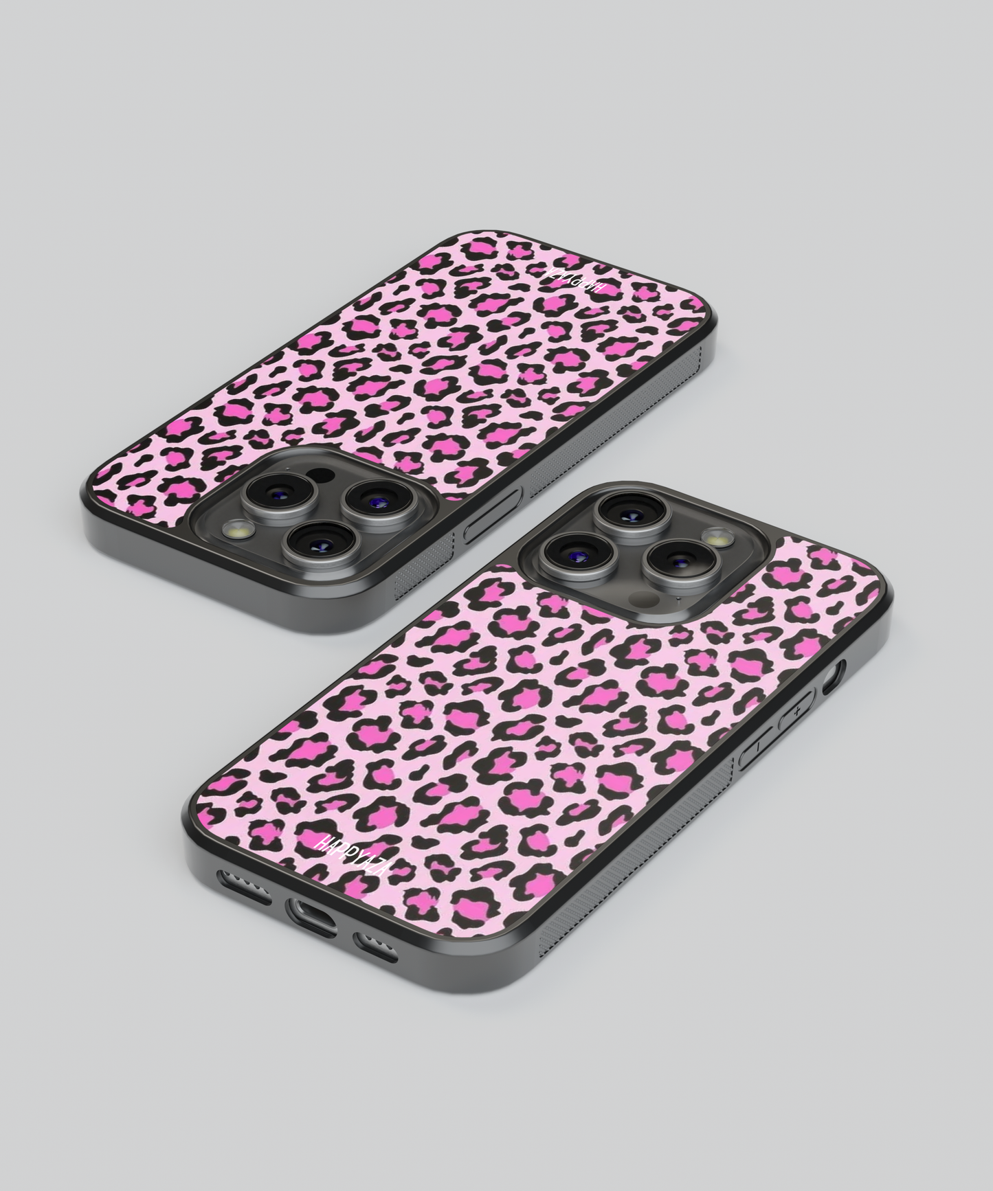 Pink Leopard Designer Phone Glass Case