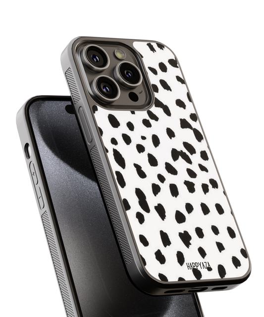 White Polka Dots Designer Phone Case