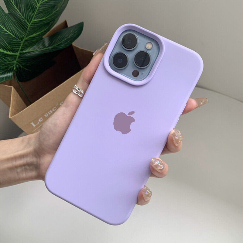 iPhone Original Liquid Silicone Phone Case (Light Purple)