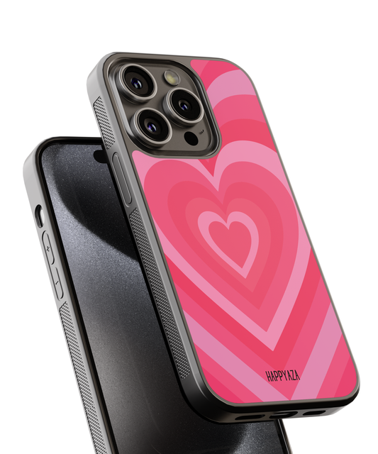 Y2K Pink Heart Designer Phone  Case