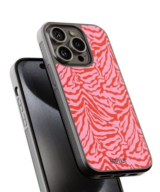 Pink & Red Zebra Designer Phone Case