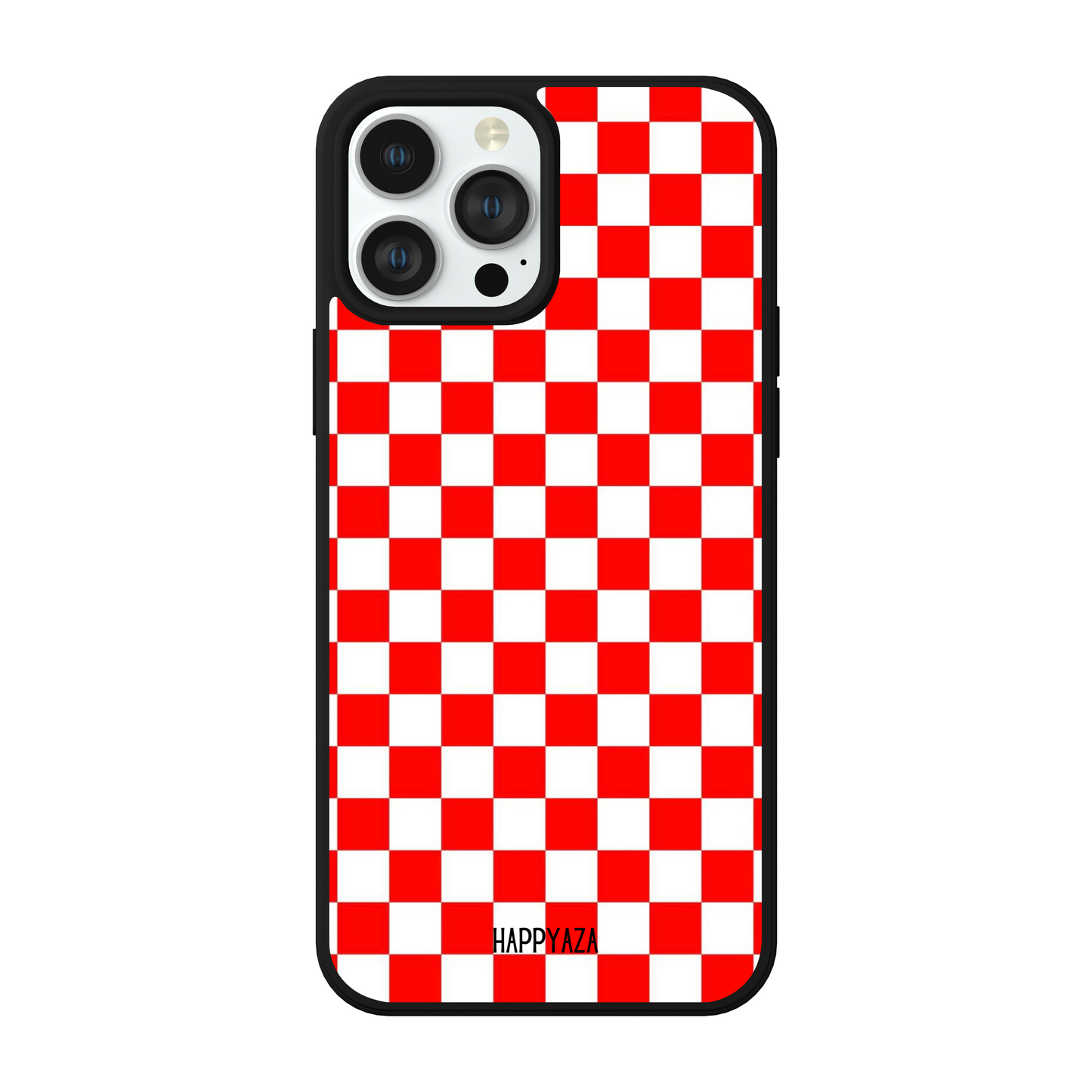 Red & White Checkboard Designer Phone Case